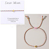 Mother's Day Adjustable Brass Bead Braided Bead Bracelets YE2550-16-1