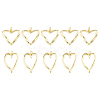 10Pcs 2 Styles Brass Pendants KK-HS0015-24-1