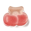 Translucent Resin Cabochons RESI-H147-01G-2