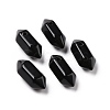 Natural Obsidian Double Terminal Pointed Pendants G-C007-02A-07-1
