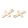 304 Stainless Steel Tiny Cross Charms STAS-H149-01G-2