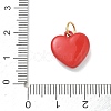 Valentine's Day Spray Painted 304 Stainless Steel Pendants SA-CBA08A6-07A-G-3