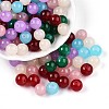 Baking Paint Imitation Jade Glass Beads DGLA-Q021-10mm-M-1