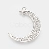 Tibetan Style Alloy Hollow  2-Loop Link Pendants TIBEP-5312-P-LF-2