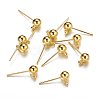 Brass Ball Post Ear Studs EC254-G-1