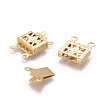 304 Stainless Steel Box Clasps STAS-P249-05G-2