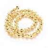 Electroplated Non-magnetic Synthetic Hematite Beads Strands G-P423-08G-1