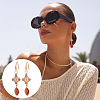16Pcs 8 Styles 304 Stainless Steel Earring Hooks STAS-PH0006-43G-5