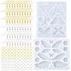 2Pcs 2 Styles DIY Butterfly Ornament Silicone Molds DIY-FS0010-05-1