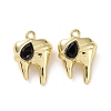 Rack Plating Alloy Glass Pendants FIND-I037-08LG-02-2