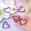 5Pcs Zinc Alloy Spring Gate Rings FIND-TA0009-73B-6