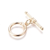 Brass Toggle Clasps KK-G381-06G-3