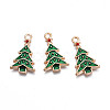 Christmas Alloy Enamel Pendants ENAM-Q442-65-1