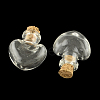 Heart Glass Bottle for Bead Containers X-AJEW-R045-02-2