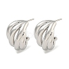 Rack Plating Brass Stud Earrings EJEW-C102-27P-1