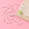 Tarnish Resistant 304 Stainless Steel Ball Head Pins STAS-K146-045-18x0.6mm-4