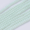 Opaque Solid Color Glass Bead Strands X-GLAA-F076-A11-1