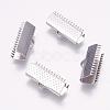 Tarnish Resistant 304 Stainless Steel Ribbon Crimp Ends STAS-K148-08P-F-1