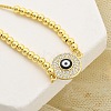 Brass Micro Pave Cubic Zirconia Slider Bracelets for Women BJEW-S158-08G-01-2
