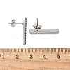 304 Stainless Steel Stud Earrings EJEW-F361-05P-3