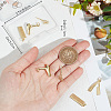 8Pcs 4 Style Brass Pendants KK-BBC0012-91-3