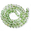 Transparent Spray Painted Glass Bead Strands GLAA-N035-03B-B02-2