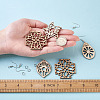DIY Filigree Joiners Dangle Earring Making Kits DIY-TA0003-12P-5