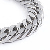 Tarnish Resistant Men's 304 Stainless Steel Diamond Cut Cuban Link Chain Bracelets BJEW-L673-002A-P-2