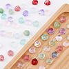 200Pcs 10 Colors Transparent Spray Painted Glass Beads GLAA-DC0001-24-4