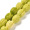 Synthetic Shell Dyed Carved Beads Strands SHEL-K007-08C-04-1