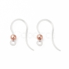 Transparent Resin Earring Hooks RESI-G050-01RG-1