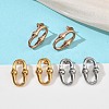 6 Pairs 304 Stainless Steel Stud Earrings EJEW-C180-01-2