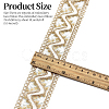 10 Yards Polyester Embroidery Lace Ribbon with Paillette PW-WG94215-03-2