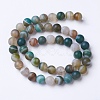 Natural Grade A Striped Agate/Banded Agate Beads Strands X-G-E478-07-6mm-2