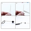 Tarnish Resistant Stainless Steel Collapsible Big Eye Beading Needles X-SENE-PW0013-02I-2