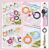 12Pcs 12 Colors Spray Painted Alloy Spring Gate Rings FIND-WR0010-44-3