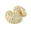 Rack Plating Brass Clear Cubic Zirconia Pendants KK-S378-01G-S-2