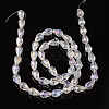 Faceted Teardrop Electroplate Glass Beads Strands X-EGLA-D015-15x10mm-01-3