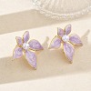 304 Stainless Steel Enamel & ABS Plastic Pearl Stud Earrings for Women SA-CBA2696-28G-02-2