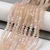 Imitation Jade Glass Beads Strands EGLA-A034-T2mm-MB20-2