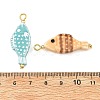 Handmade Porcelain Pendants PALLOY-JF06067-01-3
