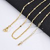 Brass Curb Chains Necklaces for Women NJEW-D302-07G-1