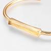 Brass Cuff Bangle Making BJEW-K153-02C-2