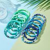 12Pcs 12 Color Polymer Clay Heishi Surfer Stretch Bracelets Set with Plastic Beaded BJEW-JB09547-5