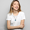 12Pcs 12 Styles Glass Universe Ball Necklace NJEW-AN0001-47-2