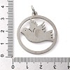 Non-Tarnish 304 Stainless Steel Pendants STAS-C086-05I-P-3