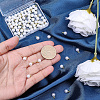 100Pcs ABS Plastic Imitation Pearl Pendants SACR-BM0001-01-3