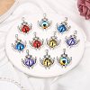 10Pcs 4 Colors Glass Pendants FIND-SZ0002-99-5