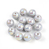 Electroplate Pearlized Glass Pearl Beads EGLA-T021-14C-02-1