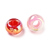 UV Plating Rainbow Iridescent Acrylic European Beads MACR-P040-10-2